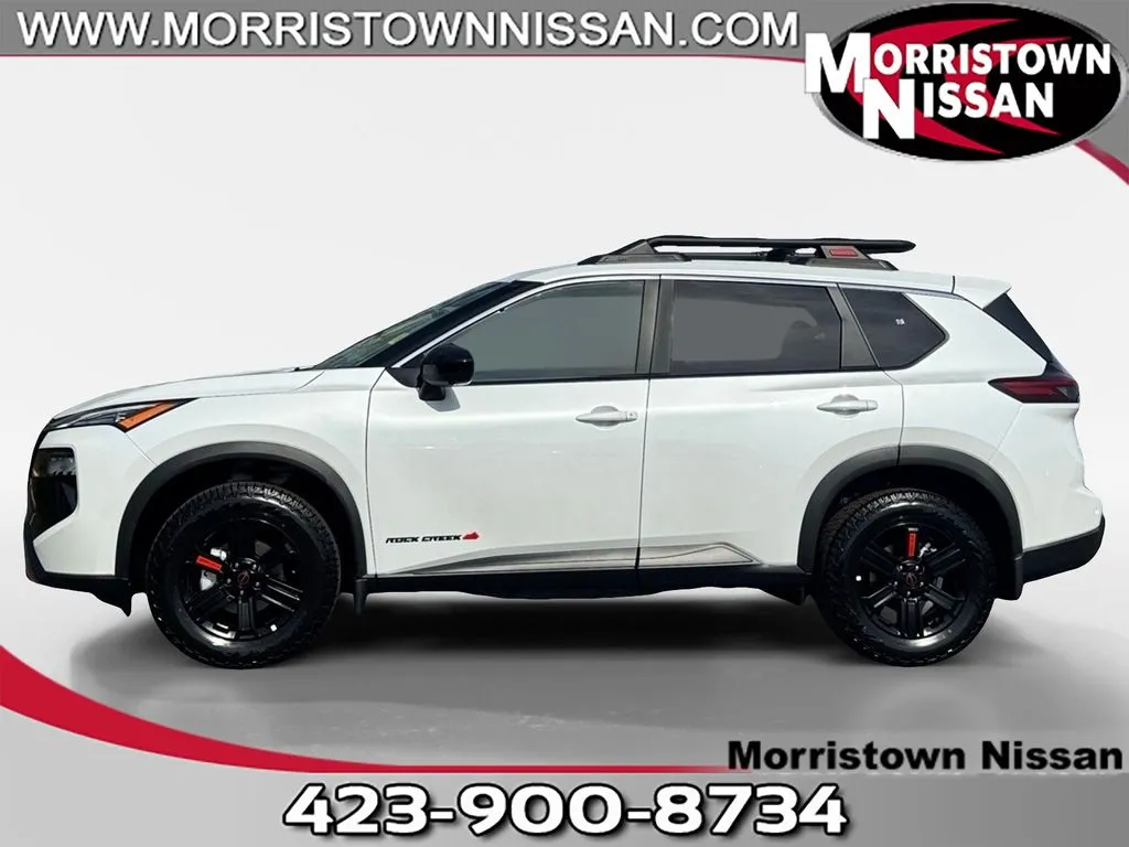White 2026 Nissan Rogue Rock Creek for sale in Morristown, TN