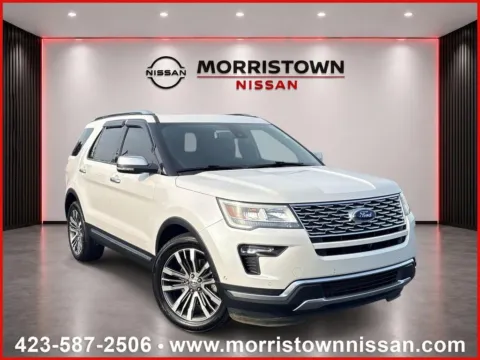 White 2019 Ford Explorer Platinum for sale in Morristown, TN