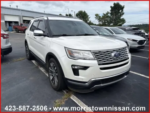 White 2019 Ford Explorer Platinum for sale in Morristown, TN
