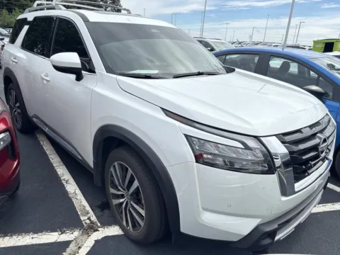 White 2025 Nissan Pathfinder Platinum for sale in Morristown, TN