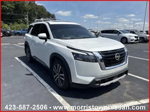 White 2025 Nissan Pathfinder Platinum for sale in Morristown, TN