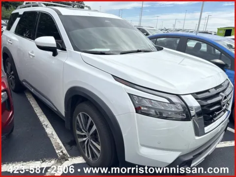 White 2025 Nissan Pathfinder Platinum for sale in Morristown, TN