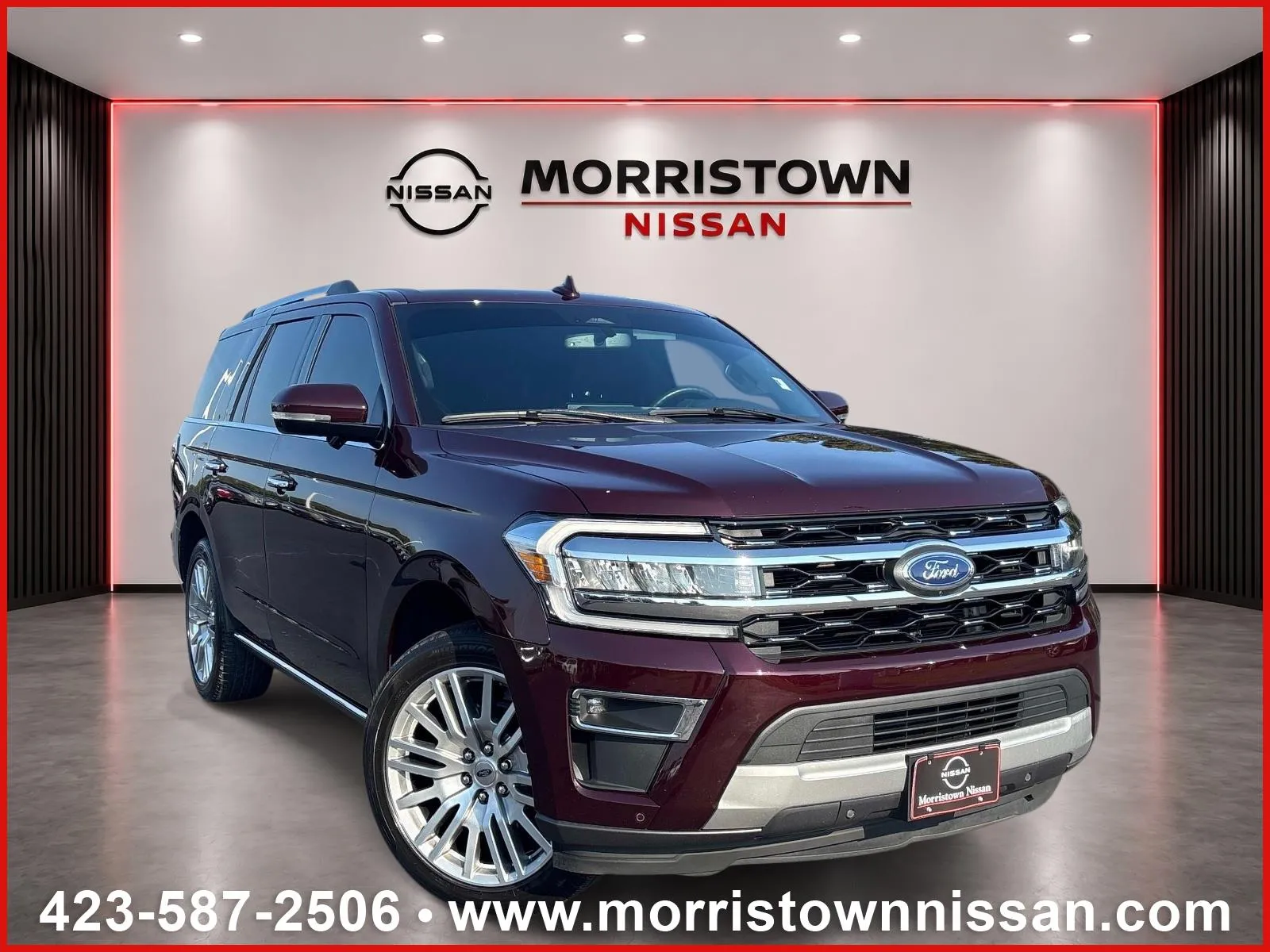 Red 2024 Ford Expedition Limited for sale in Morristown, TN