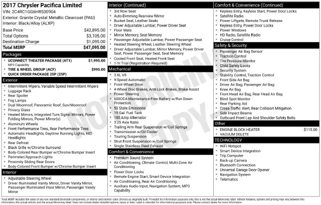 Chrysler Pacifica photo 33
