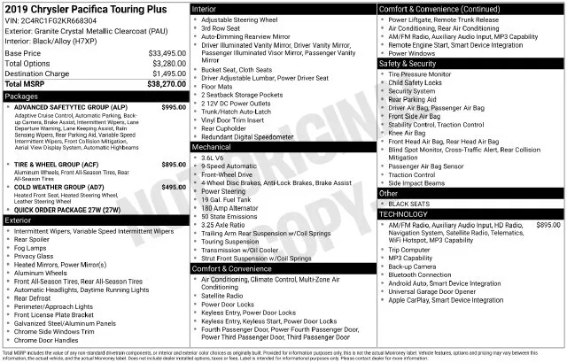Chrysler Pacifica photo 36