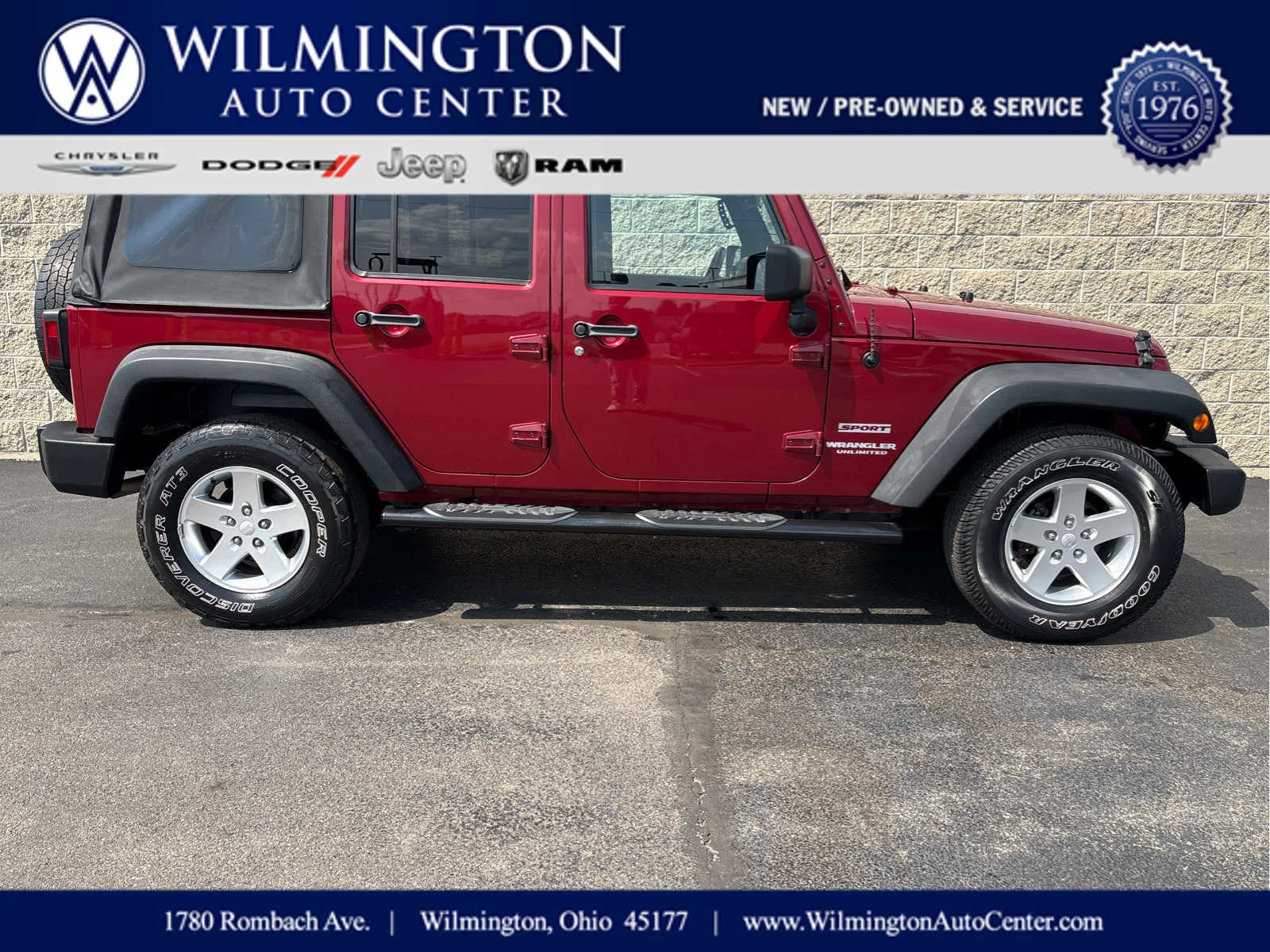 2012 Jeep Wrangler Unlimited Sport for sale in Wilmington, OH