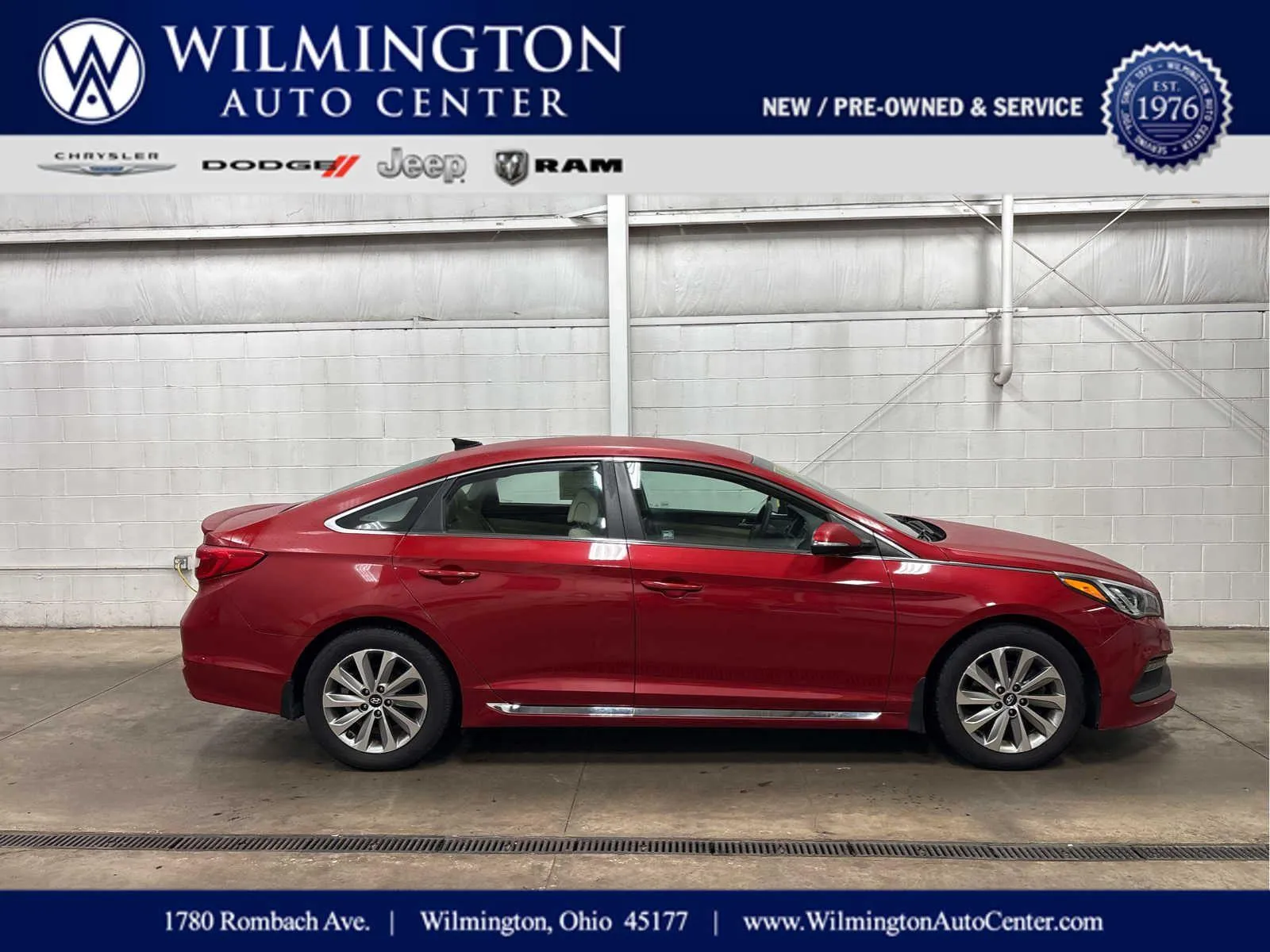 Red 2017 Hyundai Sonata Sport for sale in Wilmington, OH