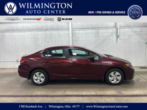 Red 2014 Honda Civic LX for sale in Wilmington, OH