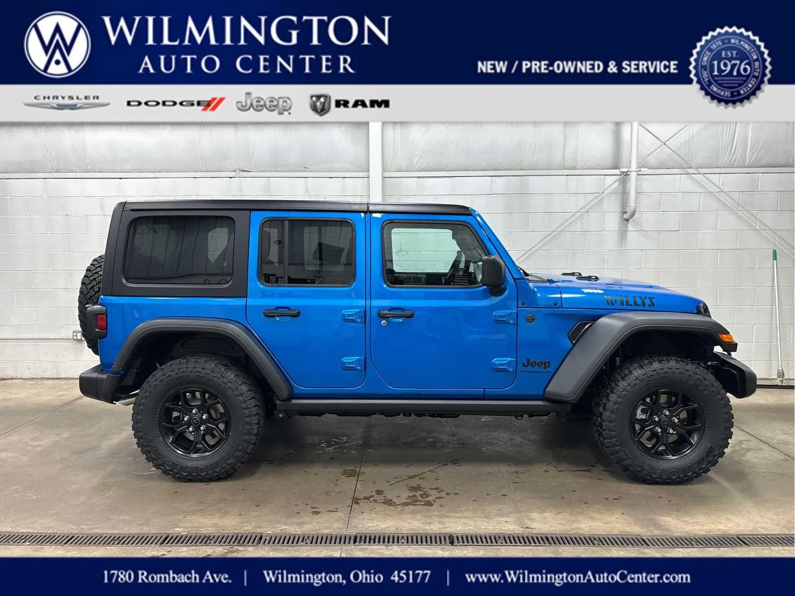 Blue 2026 Jeep Wrangler Willys for sale in Wilmington, OH