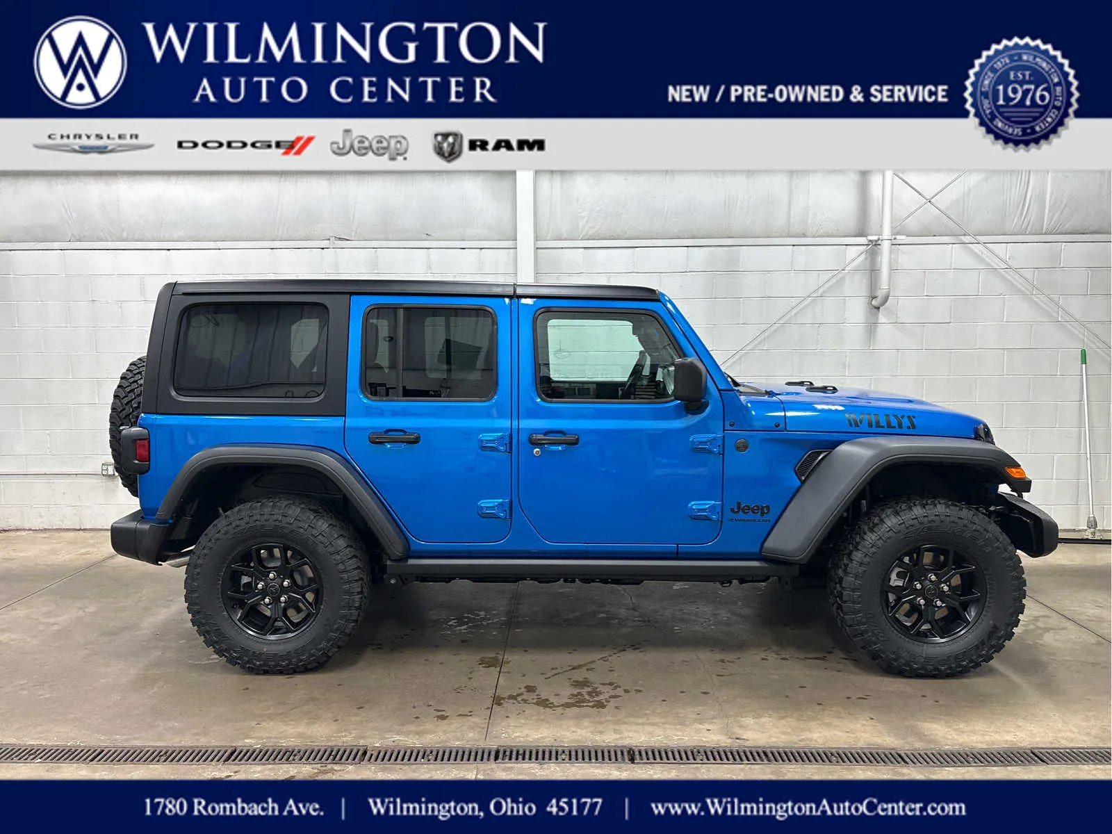 Blue 2026 Jeep Wrangler Willys for sale in Wilmington, OH