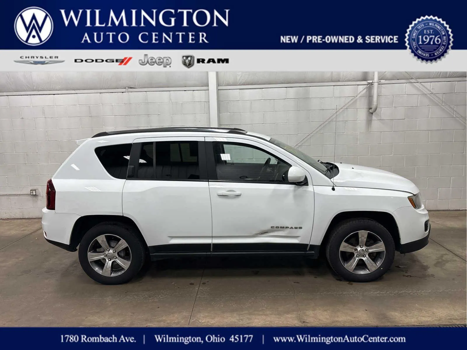 White 2016 Jeep Compass High Altitude Edition for sale in Wilmington, OH