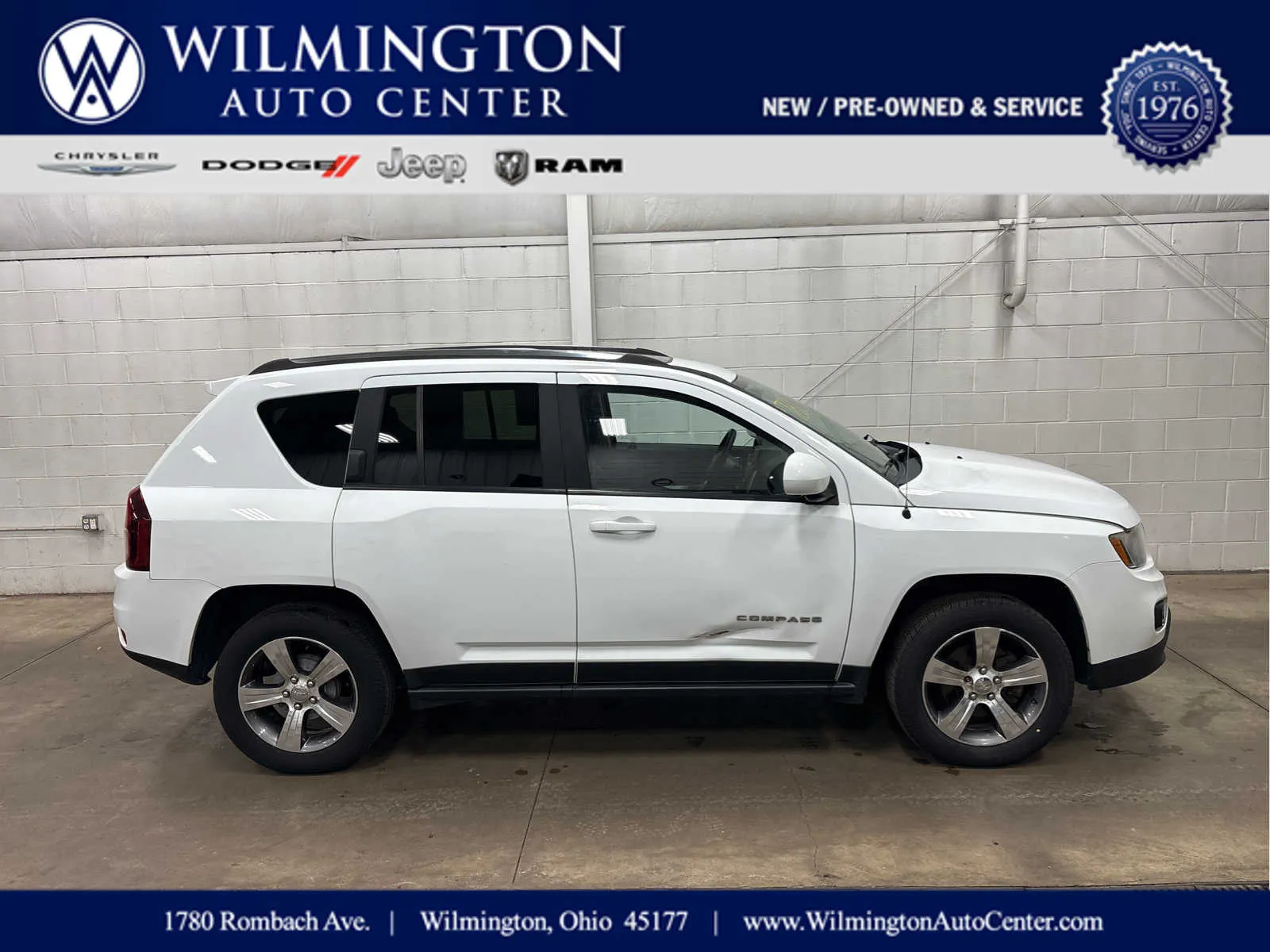 White 2016 Jeep Compass High Altitude Edition for sale in Wilmington, OH