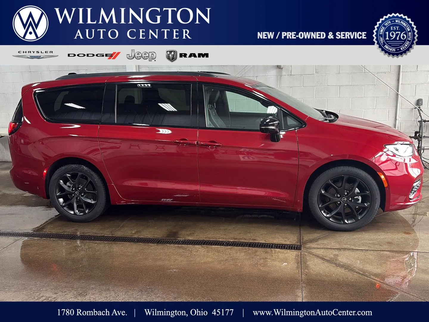 Red 2026 Chrysler Pacifica Limited for sale in Wilmington, OH