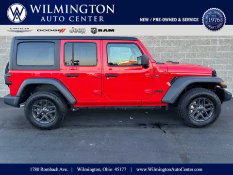 Red 2024 Jeep Wrangler Sport S for sale in Wilmington, OH