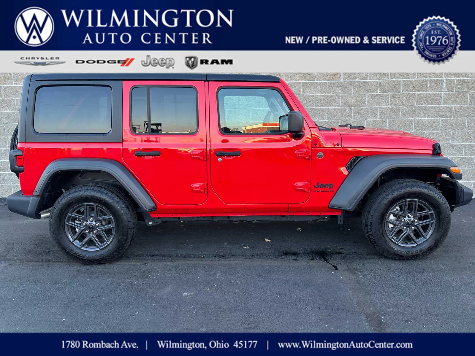 Red 2024 Jeep Wrangler Sport S for sale in Wilmington, OH