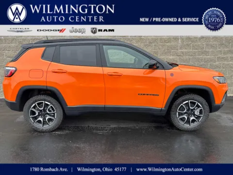 Orange 2026 Jeep Compass Trailhawk for sale in Wilmington, OH