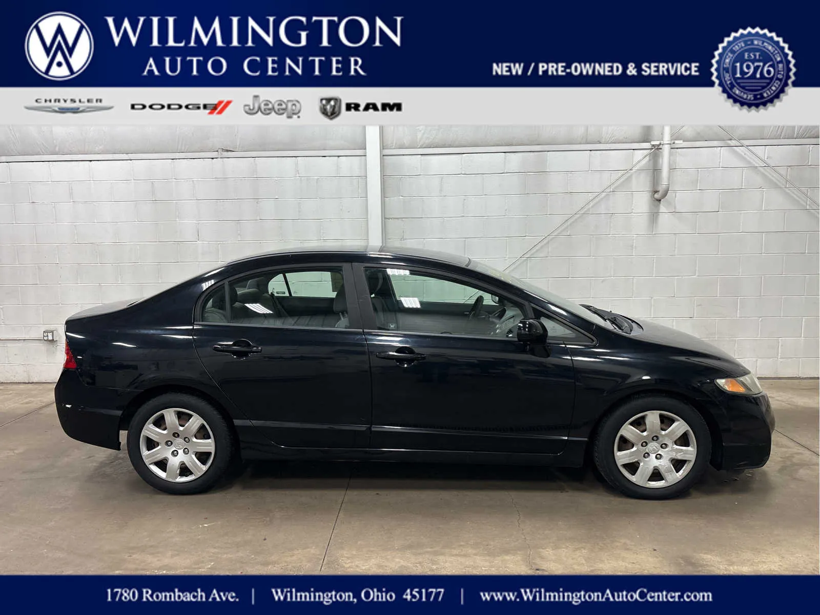 Black 2009 Honda Civic LX for sale in Wilmington, OH