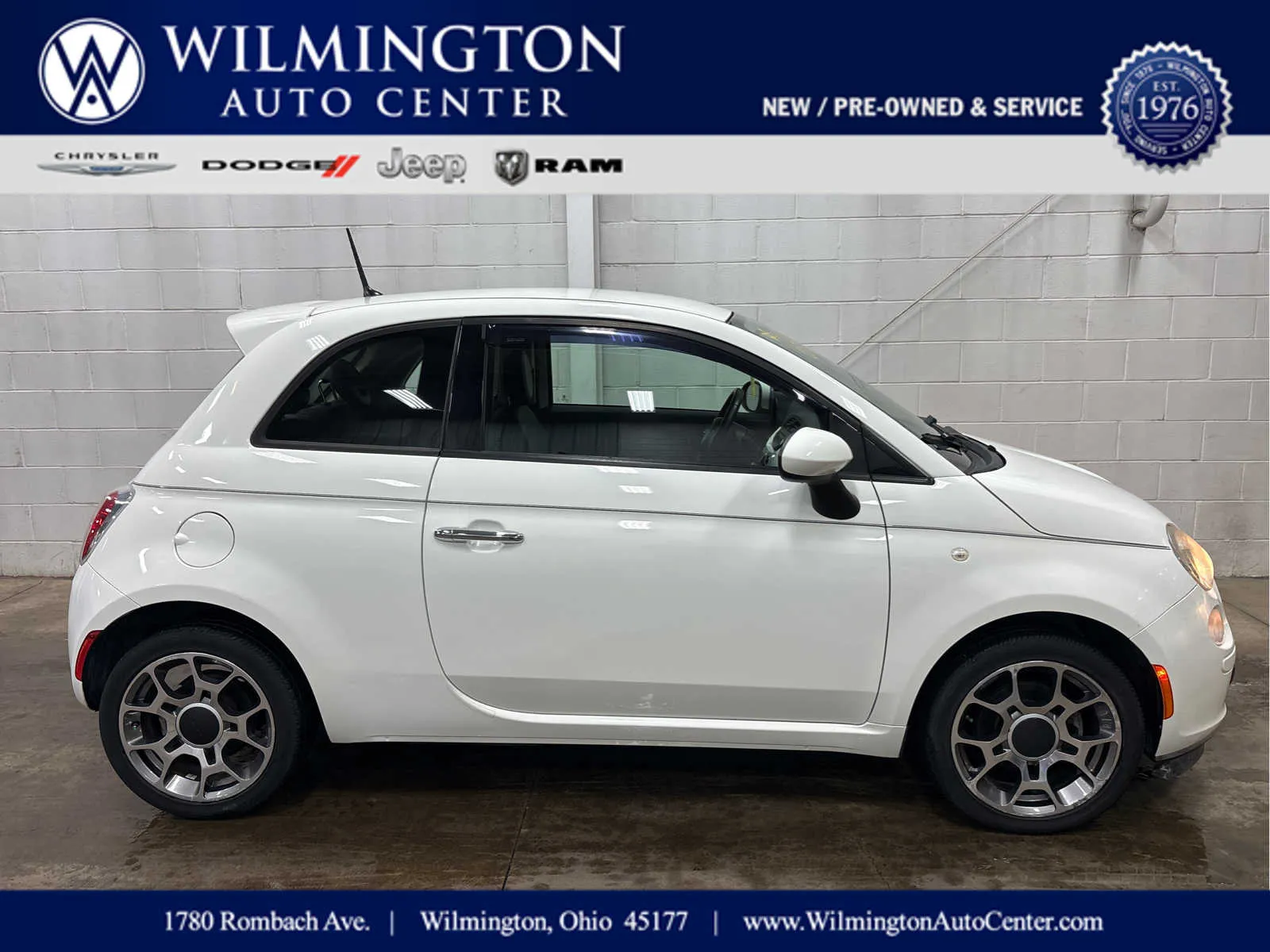 White 2015 FIAT 500 Pop for sale in Wilmington, OH