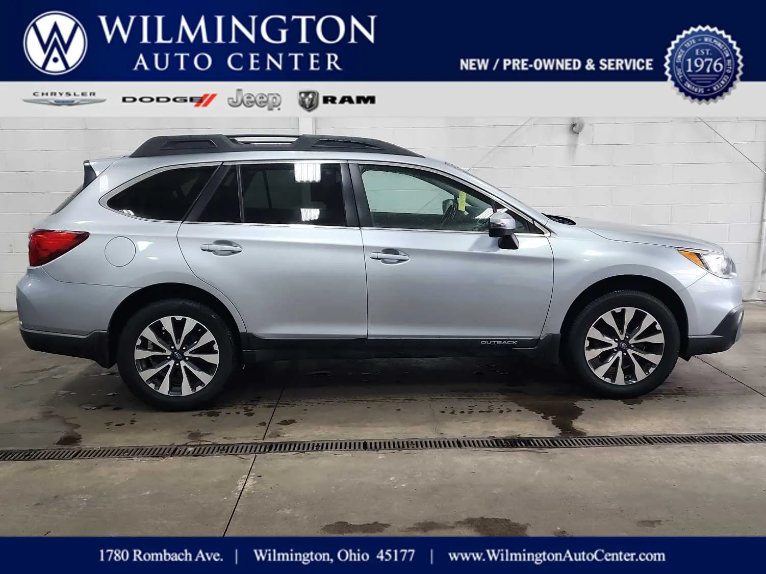 Silver 2015 Subaru Outback 2.5i Limited for sale in Wilmington, OH