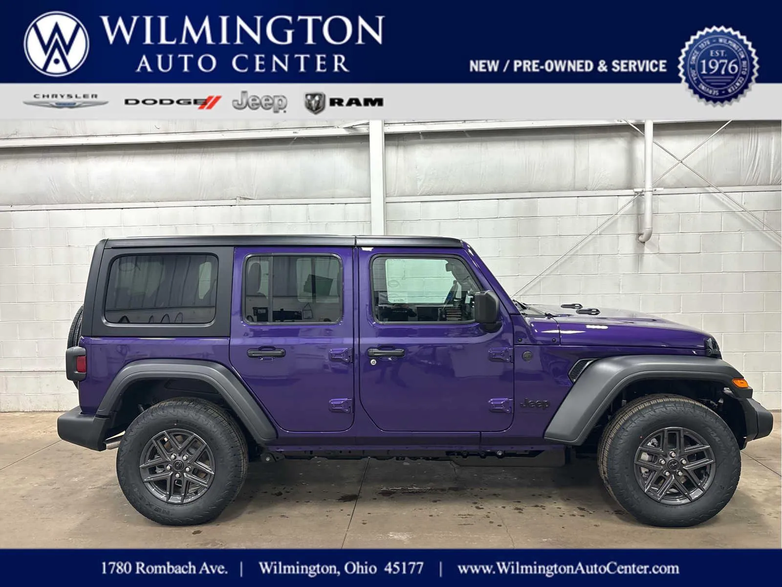 Purple 2026 Jeep Wrangler Sport for sale in Wilmington, OH