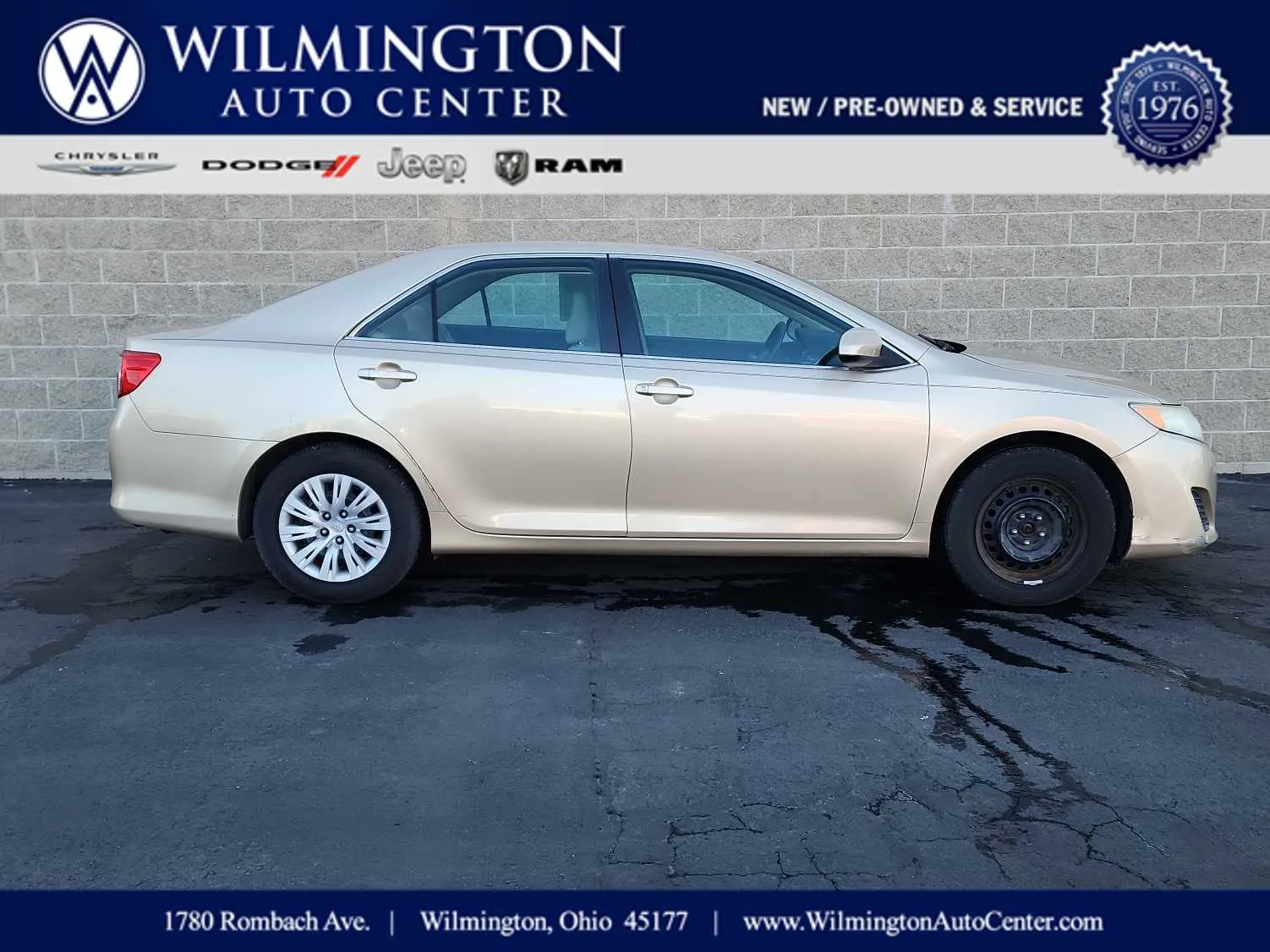 Beige 2012 Toyota Camry L for sale in Wilmington, OH