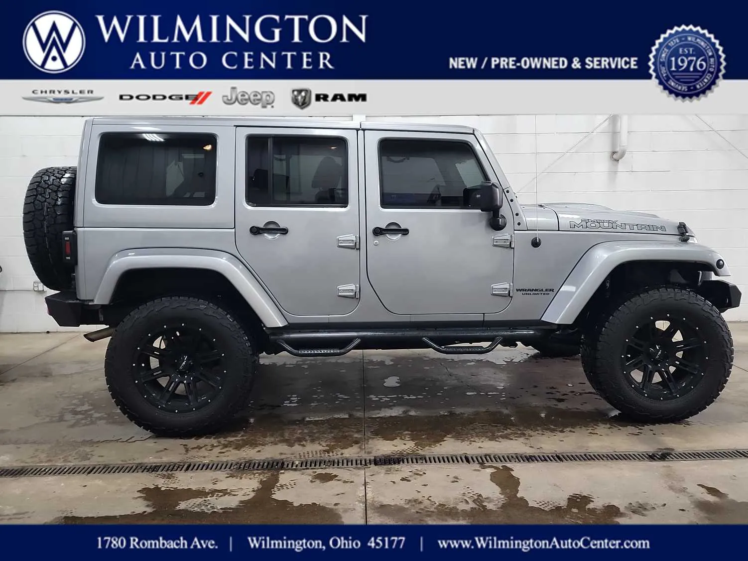 Silver 2017 Jeep Wrangler Unlimited Smoky Mountain for sale in Wilmington, OH