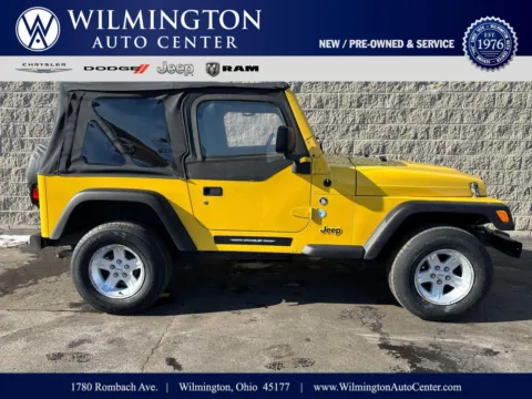 Yellow 2006 Jeep Wrangler SE for sale in Wilmington, OH