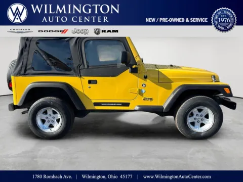 Yellow 2006 Jeep Wrangler SE for sale in Wilmington, OH