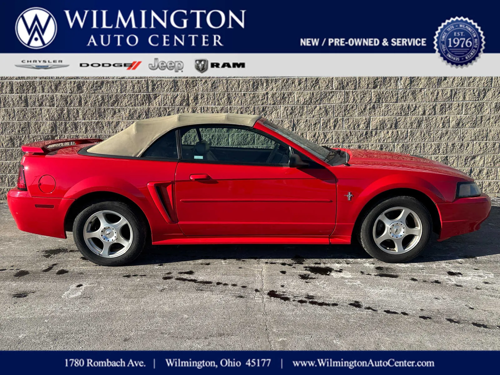 Red 2003 Ford Mustang Deluxe for sale in Wilmington, OH