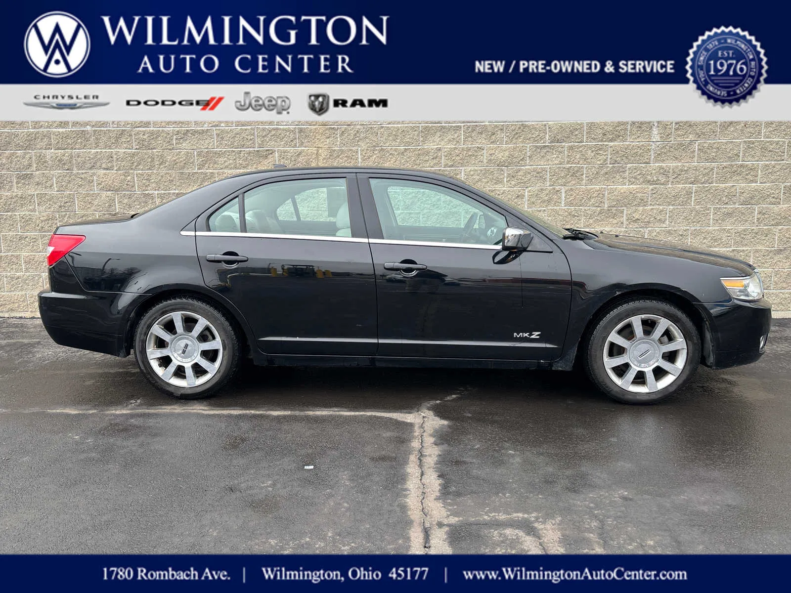 Black 2008 Lincoln MKZ for sale in Wilmington, OH