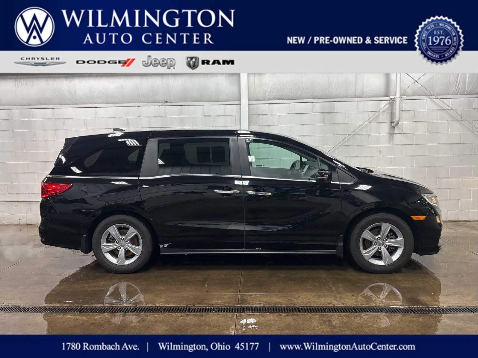 Black 2019 Honda Odyssey EX-L w/Navi w/RES for sale in Wilmington, OH