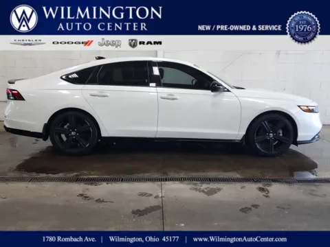 White 2023 Honda Accord Hybrid Sport-L for sale in Wilmington, OH