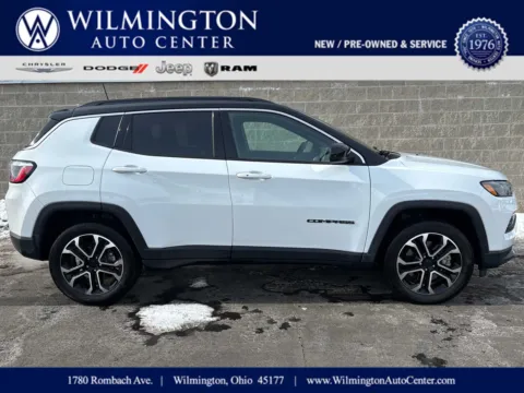 White 2023 Jeep Compass Limited for sale in Wilmington, OH