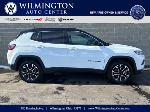 White 2023 Jeep Compass Limited for sale in Wilmington, OH
