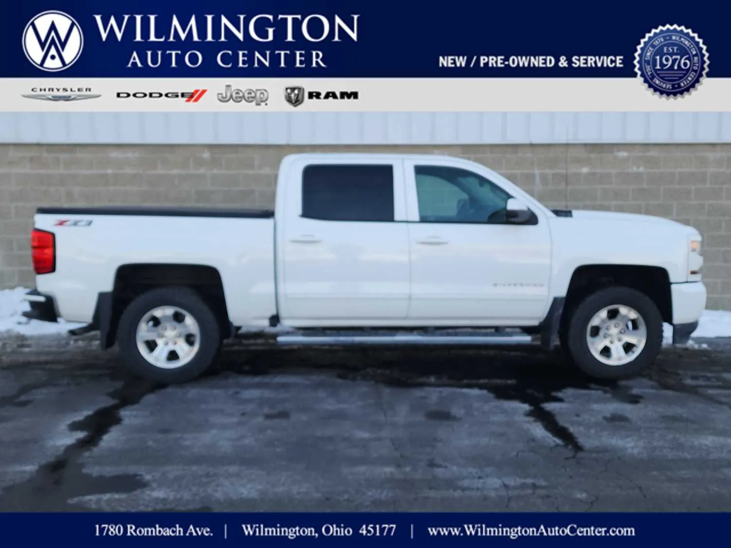 White 2018 Chevrolet Silverado 1500 LT for sale in Wilmington, OH