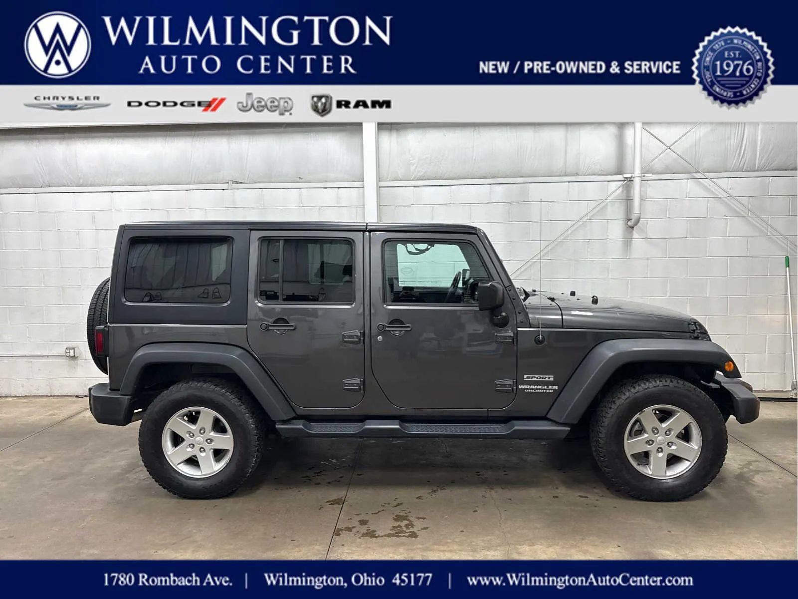 2016 Jeep Wrangler Unlimited Sport for sale in Wilmington, OH