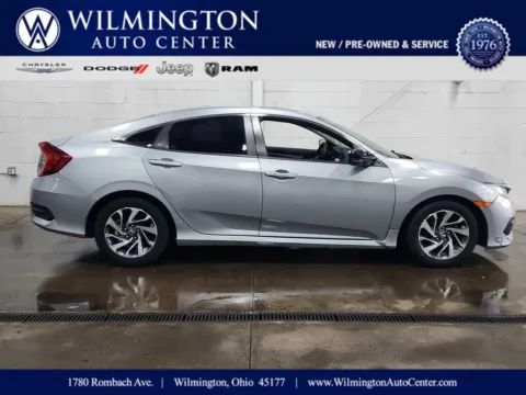 Silver 2016 Honda Civic Sedan EX for sale in Wilmington, OH