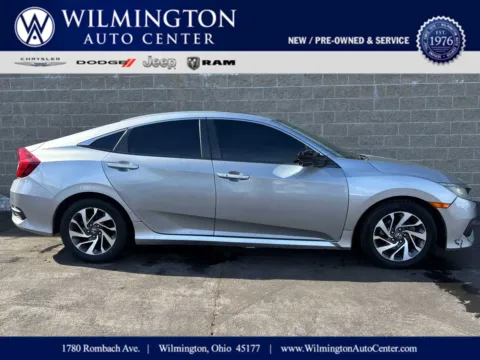 Silver 2016 Honda Civic EX for sale in Wilmington, OH