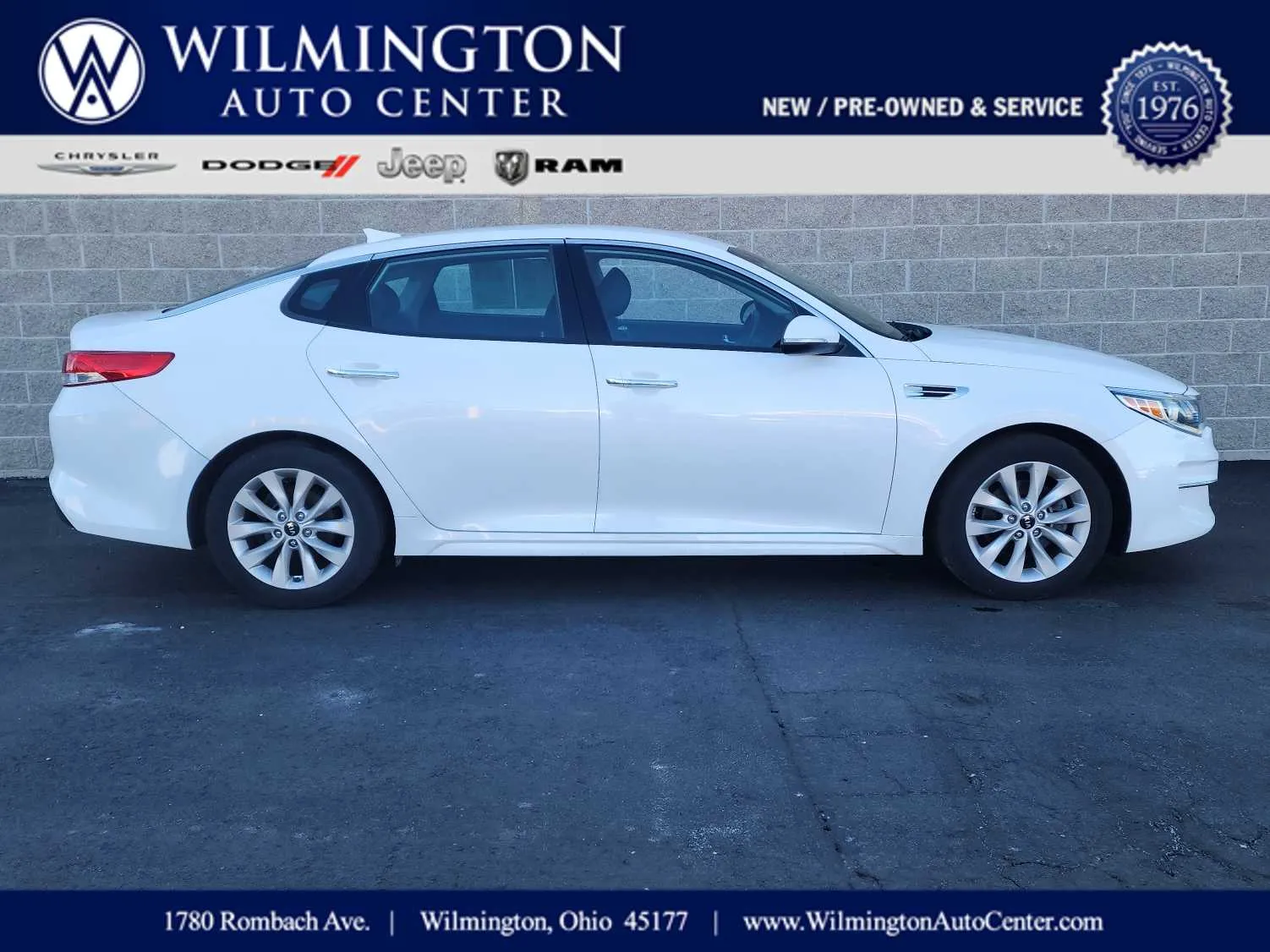 White 2018 Kia Optima EX for sale in Wilmington, OH