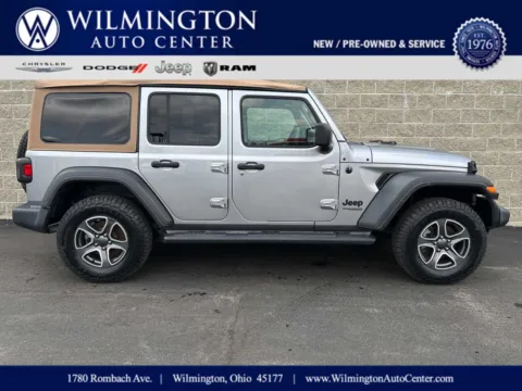 Silver 2020 Jeep Wrangler Unlimited Black and Tan for sale in Wilmington, OH
