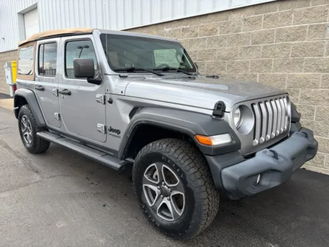 Photos of 2020 Jeep Wrangler Unlimited Black and Tan for sale in Wilmington, OH at Wilmington Auto Center Chrysler Dodge Jeep RAM