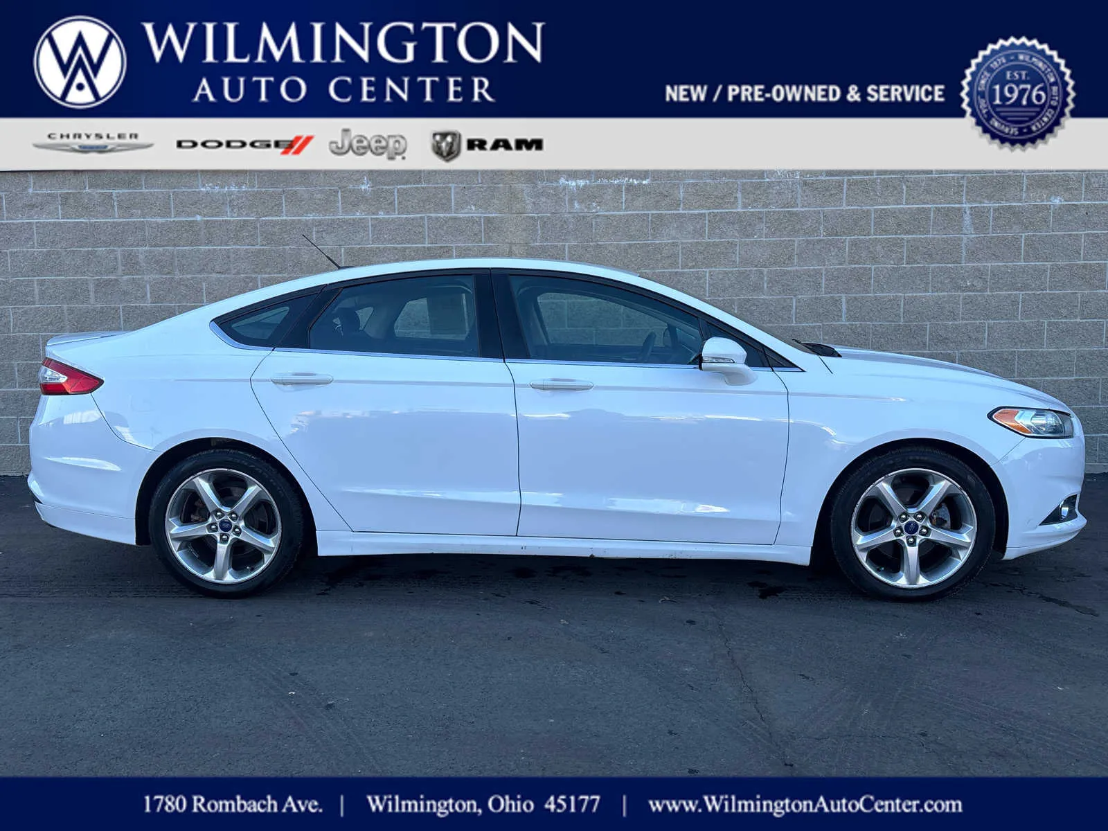 White 2015 Ford Fusion SE for sale in Wilmington, OH