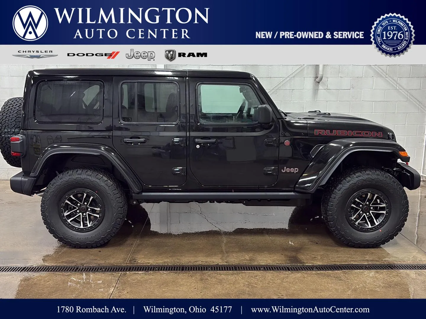 Black 2026 Jeep Wrangler Rubicon for sale in Wilmington, OH