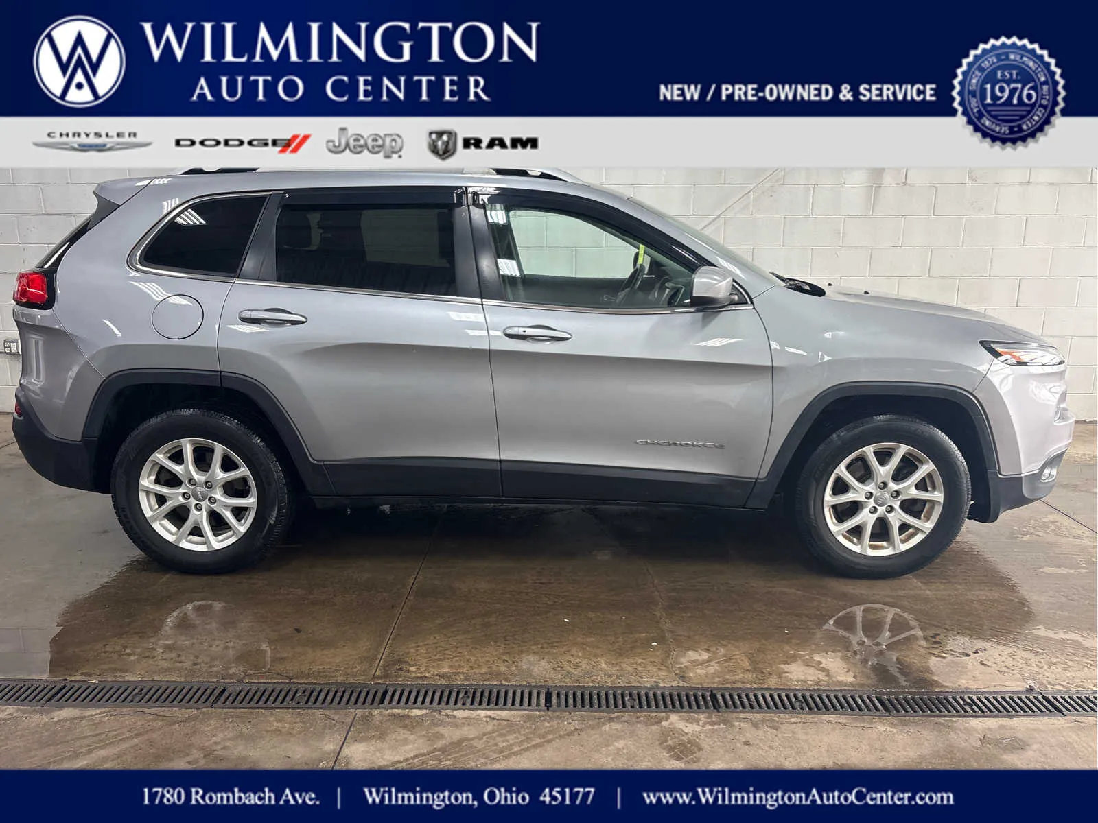Silver 2014 Jeep Cherokee Latitude for sale in Wilmington, OH