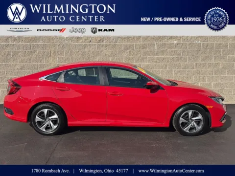Red 2020 Honda Civic Sedan LX for sale in Wilmington, OH