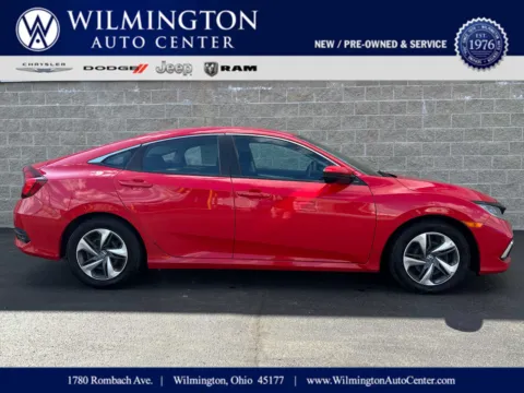 Red 2020 Honda Civic Sedan LX for sale in Wilmington, OH