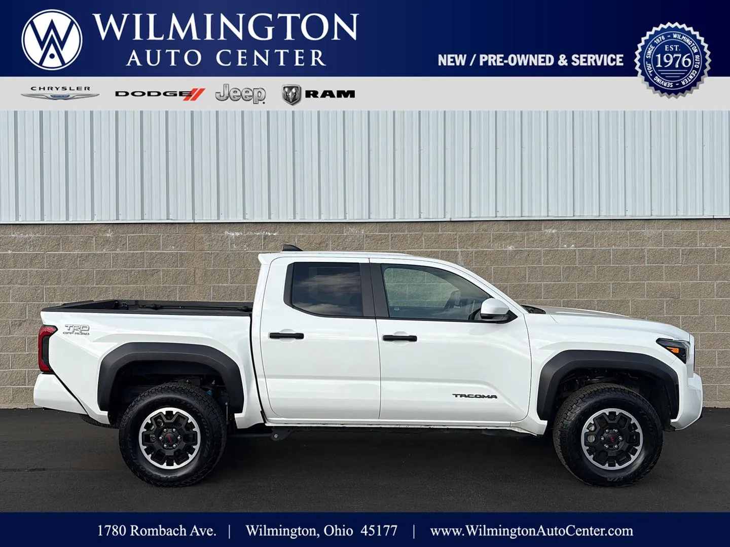 White 2025 Toyota Tacoma TRD Off Road for sale in Wilmington, OH