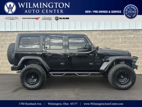Black 2019 Jeep Wrangler Unlimited Sahara for sale in Wilmington, OH