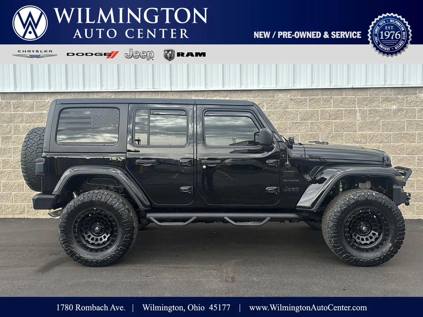 Black 2019 Jeep Wrangler Unlimited Sahara for sale in Wilmington, OH