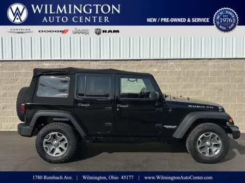 Black 2013 Jeep Wrangler Unlimited Rubicon for sale in Wilmington, OH
